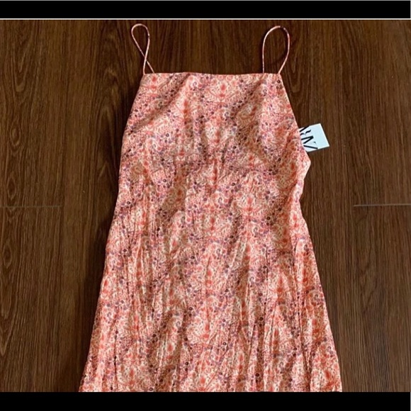 Zara Long Print Backless Dress - Picture 7 of 7